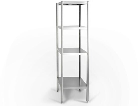 Stainless steel shelving unit, max 8 bag