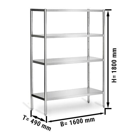 Shelf Insert 160cm, Stainless Steel