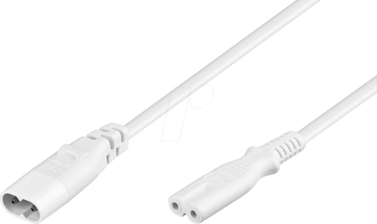 Extension Power Coble, C7/C8 2m, White