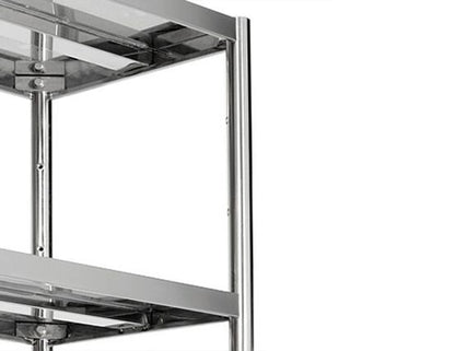 Stainless steel shelving unit, max 12 bag